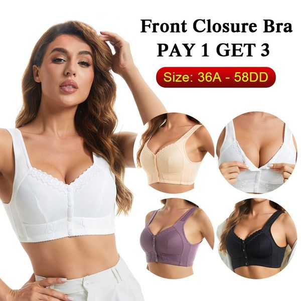 PAY 1 GET 3(3packs)🔥Front Closure Push Up Bra